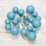 Faux Ball Sky Blue Round Ball Topper For Cake and Cupcake Decoration