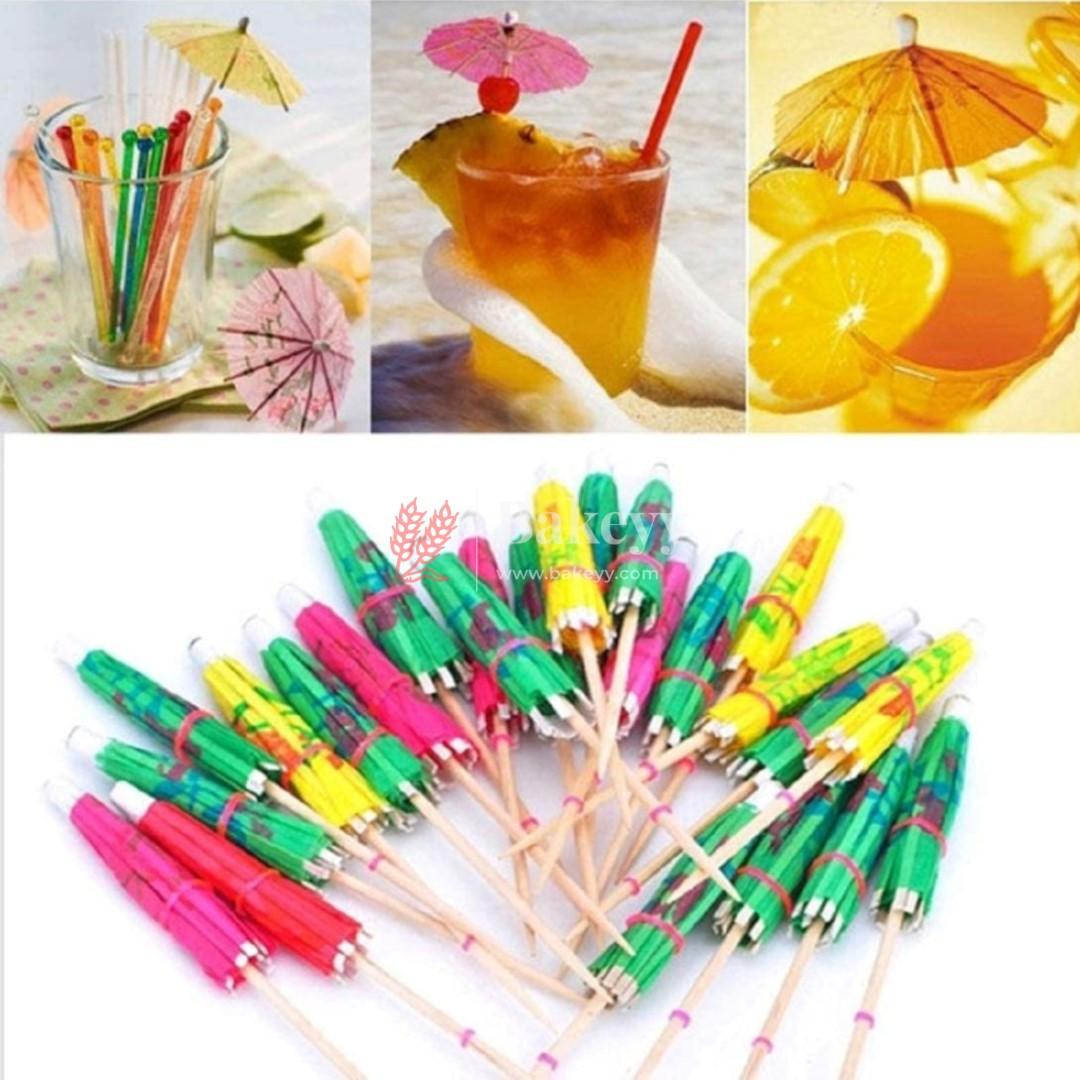 Umbrella toothpick Cocktail | Umbrella Toothpick | Pack Of 60 | - Bakeyy.com - India - Umbrella toothpick Cocktail | Umbrella Toothpick | Pack Of 60 | - Default Title