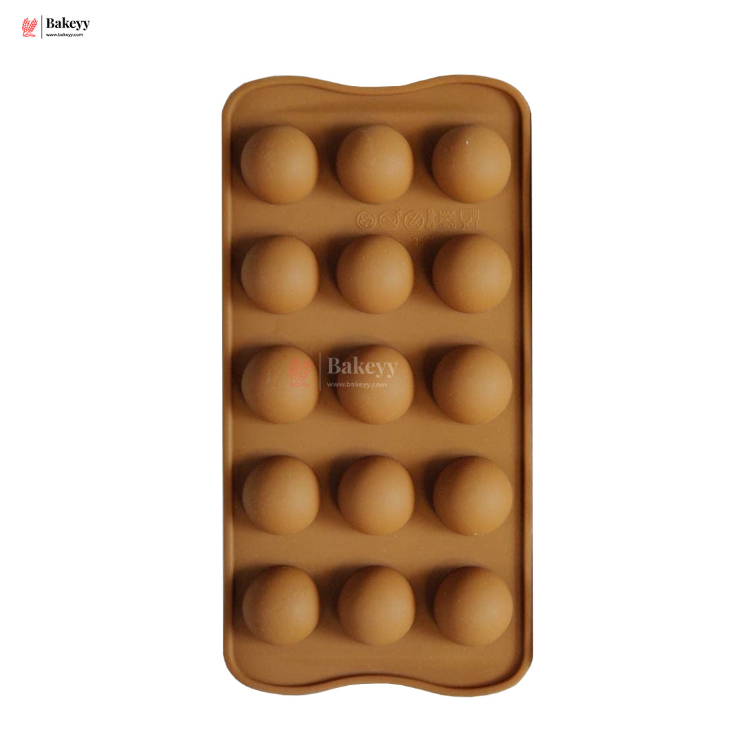 15 Cavity | Dome Shape Tray | Silicone Half Sphere Chocolate Mould| 1 Piece