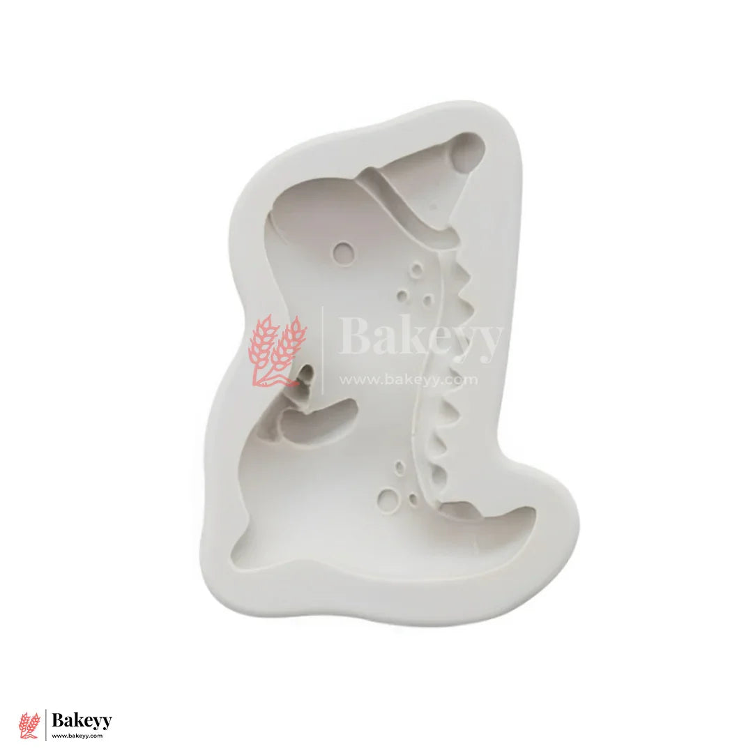Dinosaur with Cap Shape Silicone Fondant Mould - 1 Piece
