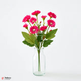 Artificial Daisies Flower Bunch – 35cm | Pink | Decorative Stick for Home & Events | Pack Of 1