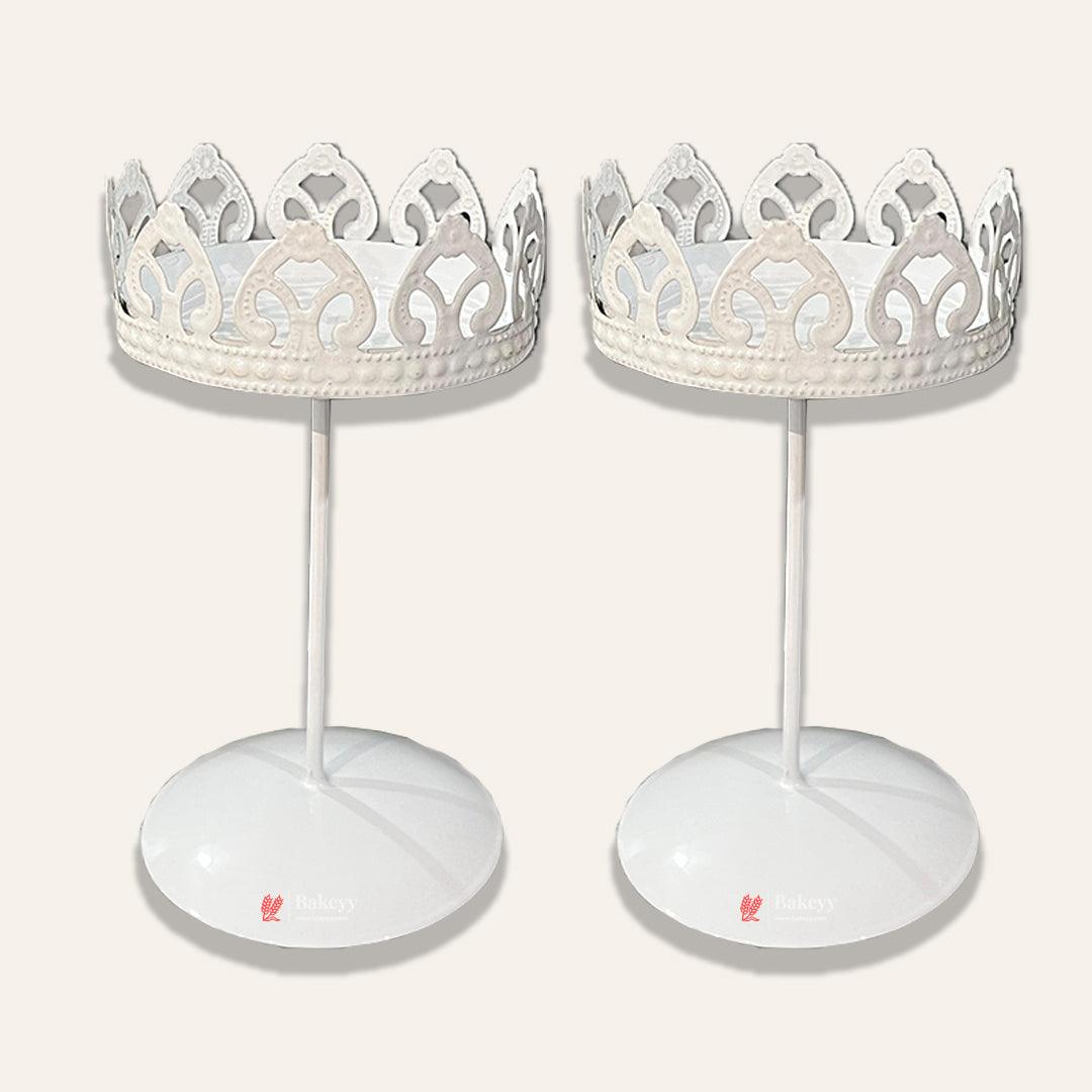 Vintage Crown-Shaped Metal Cupcake Stand – Elegant Dessert Display for Parties & Events - Bakeyy.com - India - Vintage Crown-Shaped Metal Cupcake Stand – Elegant Dessert Display for Parties & Events - Default Title