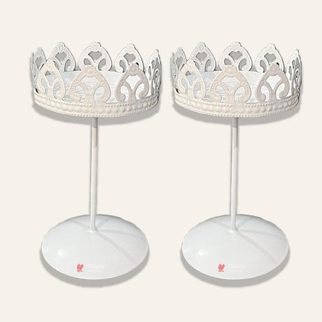 Vintage Crown-Shaped Metal Cupcake Stand – Elegant Dessert Display for Parties & Events - Bakeyy.com - India - Vintage Crown-Shaped Metal Cupcake Stand – Elegant Dessert Display for Parties & Events - Default Title