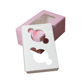 2 Cupcake Box | With Window On The Top | Pink Color | - Bakeyy.com - India - 2 Cupcake Box | With Window On The Top | Pink Color | - Pack of 10