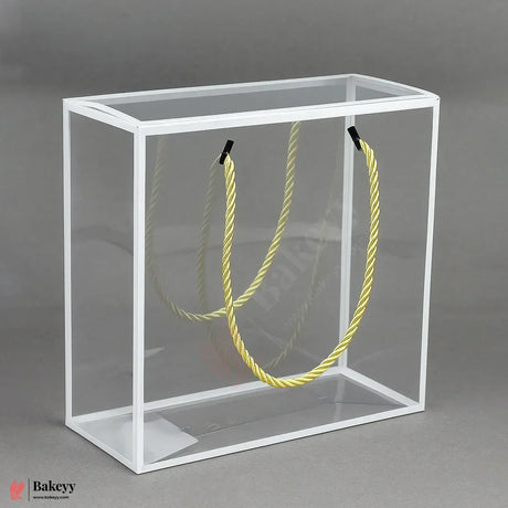 Transparent PVC Hamper Box with Rope Handle – 25x25x10cm Pack Of 10 - Bakeyy.com - India - Transparent PVC Hamper Box with Rope Handle – 25x25x10cm Pack Of 10 - Default Title