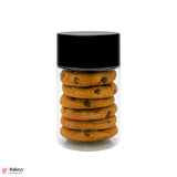 63mm-350ml Airtight Cookie Jar – Clear Plastic Storage Container with Black Lid | Ideal for Cookies, Nuts & Snacks | Pack Of 10 de