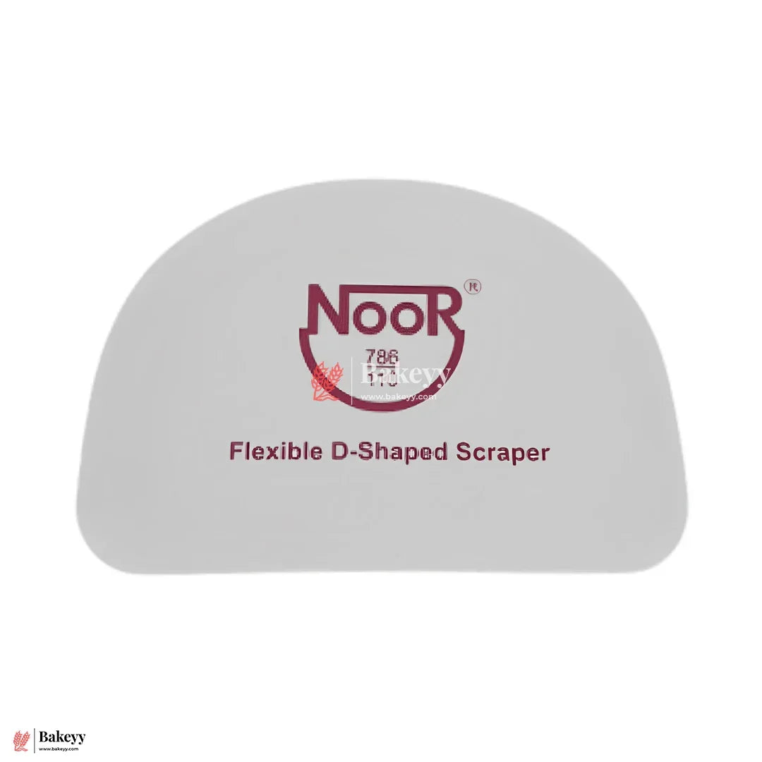 Flexible D-Shaped Cake Scraper – 17x12cm Icing Smoother for Buttercream & Ganache - Bakeyy.com - India - Flexible D-Shaped Cake Scraper – 17x12cm Icing Smoother for Buttercream & Ganache - Default Title