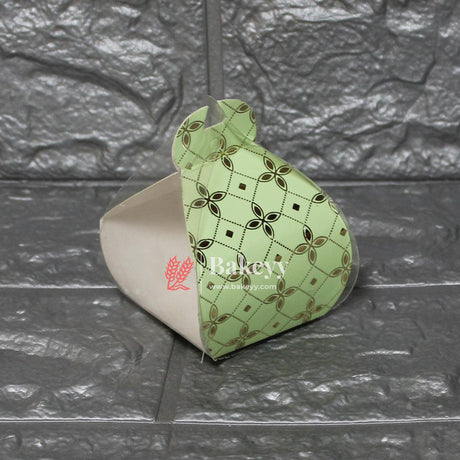 8x8x11 cm | PVC Goodie Box | Elegant Design for Gifting and Packaging | Pack of 10 | - Bakeyy.com - India - 8x8x11 cm | PVC Goodie Box | Elegant Design for Gifting and Packaging | Pack of 10 | - Light Green