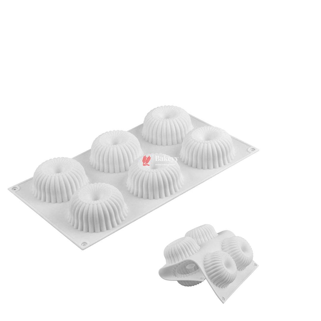 3D 6 Cavity Spiral Geometric Muffin Moulds Entremet Cake Mould Mousse Mould - Bakeyy.com - India - 3D 6 Cavity Spiral Geometric Muffin Moulds Entremet Cake Mould Mousse Mould - Default Title