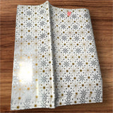 Snowflake Design Golden Gift Wrapper| Pack of 25 - Bakeyy.com - India - Snowflake Design Golden Gift Wrapper| Pack of 25 - Default Title