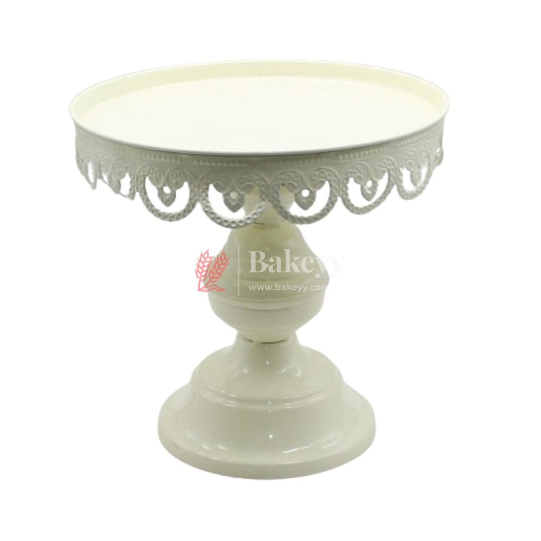 White Cake Stand - Bakeyy.com - India - White Cake Stand - Small