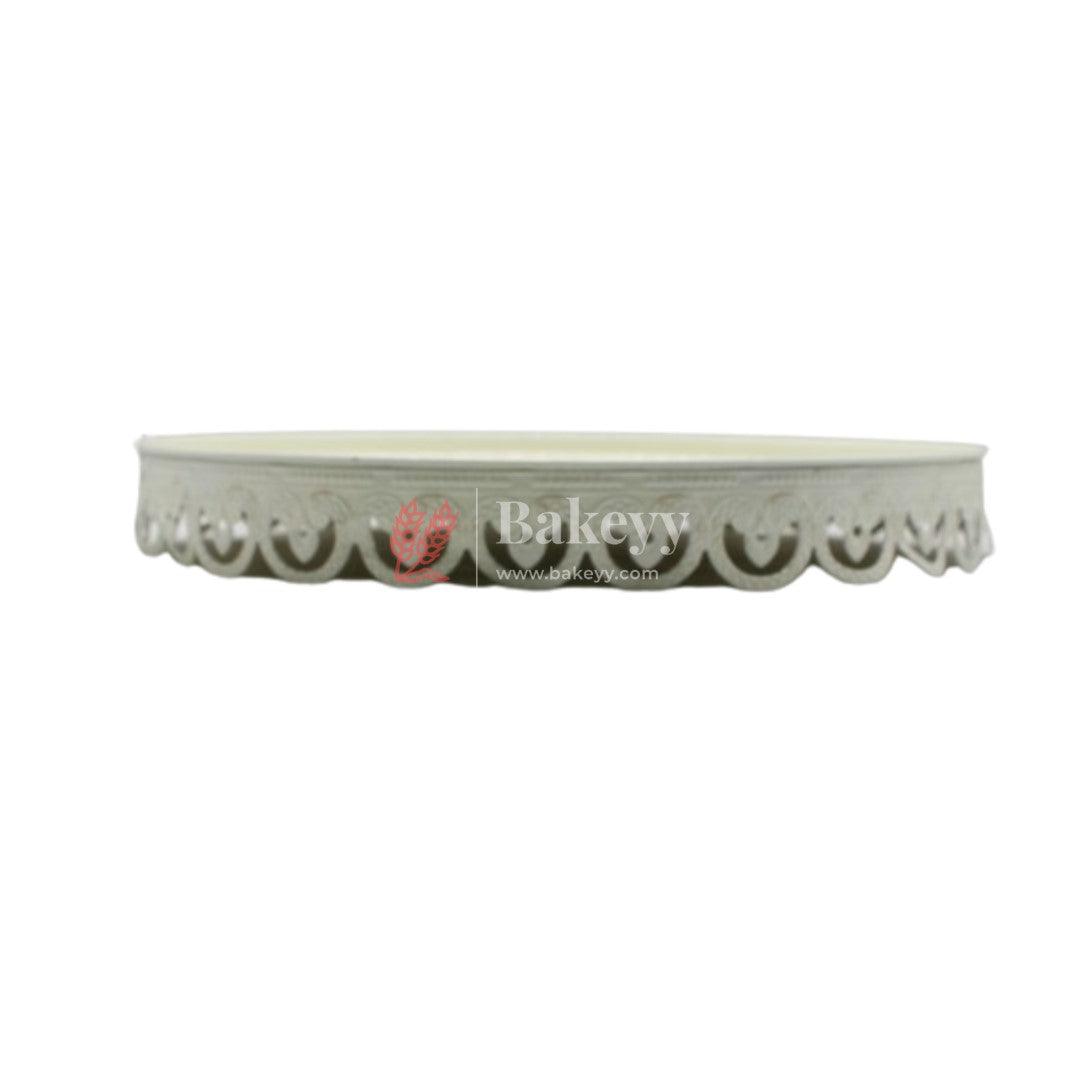 White Cake Stand - Bakeyy.com - India - White Cake Stand - Small