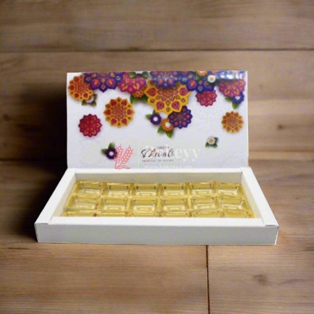 White Color Chocolate Box For 18 Cavity | Gift Box | Multipurpose Box | Diwali Special | Pack of 10 - Bakeyy.com - India - White Color Chocolate Box For 18 Cavity | Gift Box | Multipurpose Box | Diwali Special | Pack of 10 - Default Title