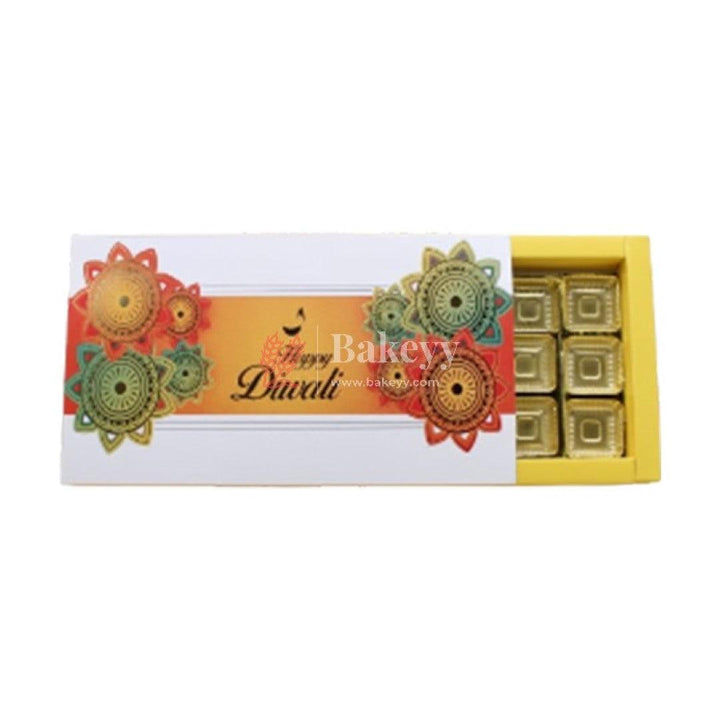 White Color Chocolate Box For 18 Cavity | Gift Box | Multipurpose Box | Diwali Special | Pack Of 10 - Bakeyy.com