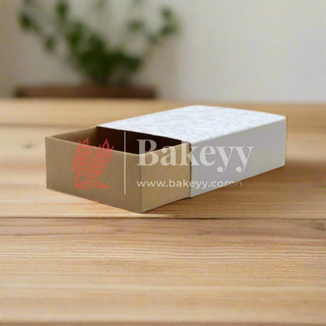 White Printed Slider Rigid Boxes, DIY Gift Box, Cookie Boxes, Biscuit Boxes | Pack of 10 - Bakeyy.com - India - White Printed Slider Rigid Boxes, DIY Gift Box, Cookie Boxes, Biscuit Boxes | Pack of 10 - Default Title