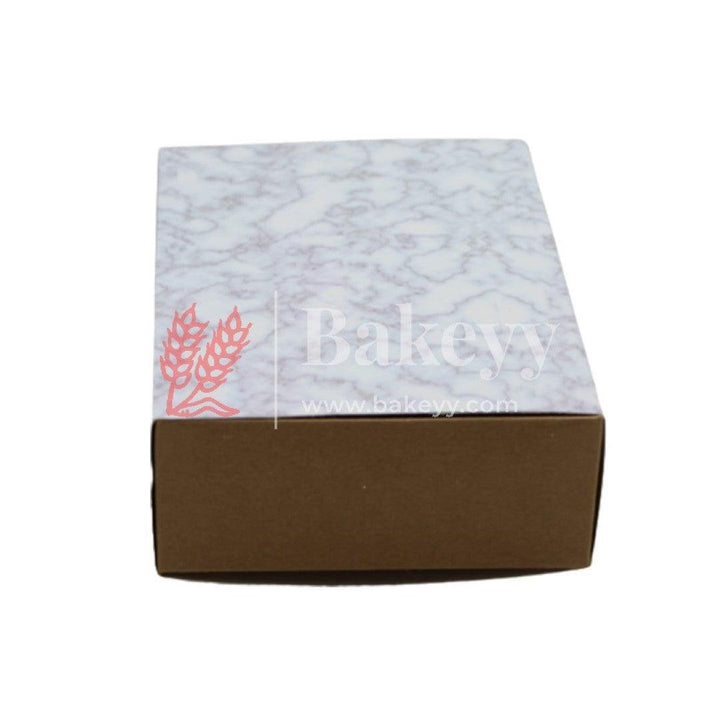 White Printed Slider Rigid Boxes, DIY Gift Box, Cookie Boxes, Biscuit Boxes | Pack of 10 - Bakeyy.com