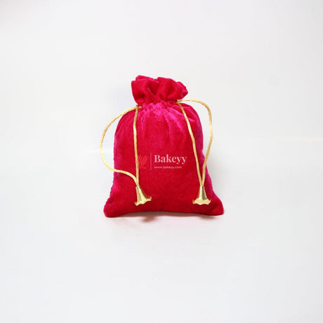 16x20 cm | Velvet Drawstring Potli Bag | Dark Pink Colour | Pack of 10 | Luxurious Gift & Storage Pouch| - Bakeyy.com - India - 16x20 cm | Velvet Drawstring Potli Bag | Dark Pink Colour | Pack of 10 | Luxurious Gift & Storage Pouch| - Default Title