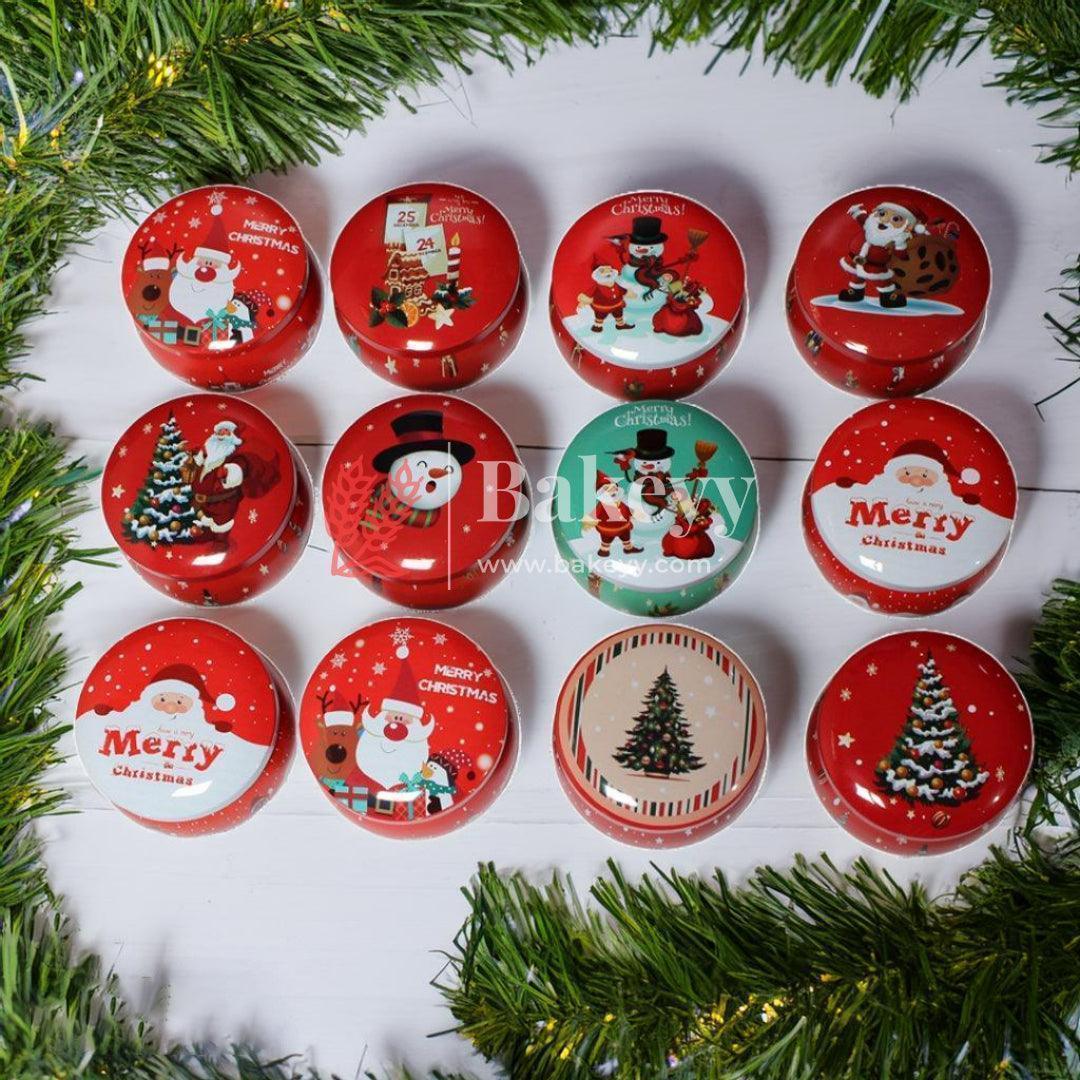 Christmas Candle Tin Box | Pack of 12
