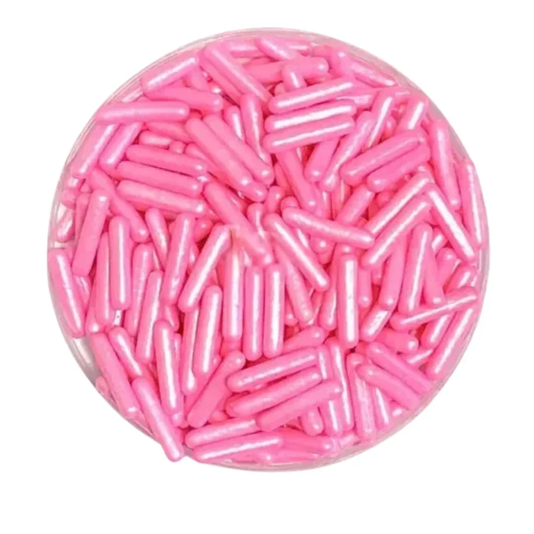 Pink Edible Rod Sprinkles