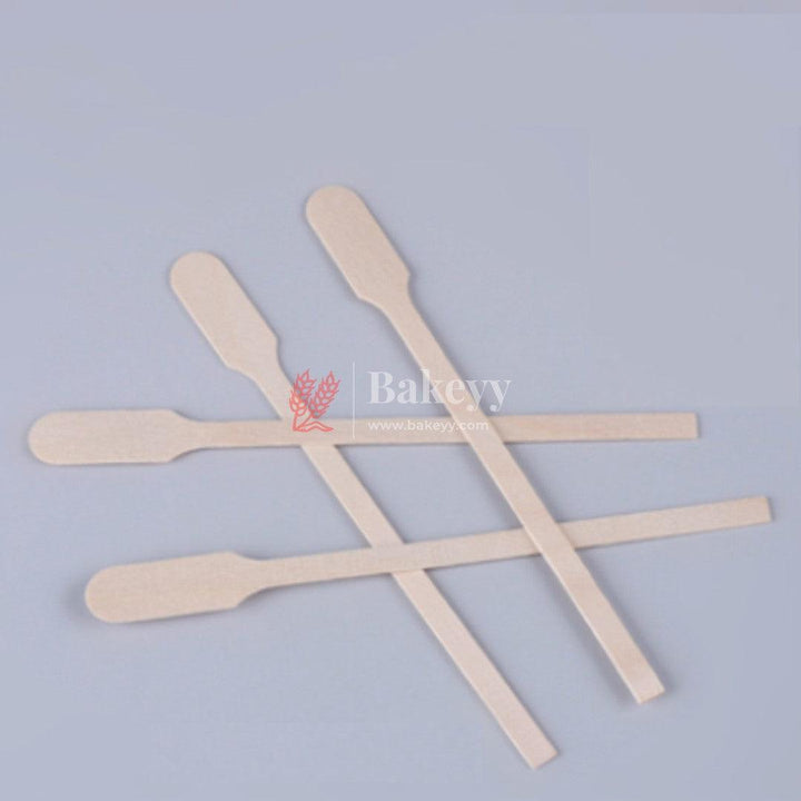 Wood Paddle Stirrers | Wooden Stirrers | Pack Of 100 - Bakeyy.com