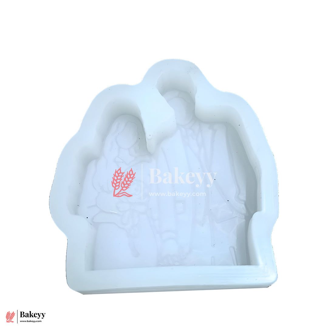 593 Bride & Groom Couple Shape Fondant Mould - 1 Piece
