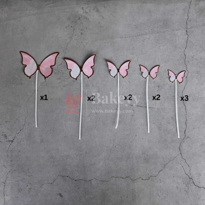 10 pcs butterfly Birthday Cake Topper| decoration Toppers| Bday Decorations Items | - Bakeyy.com