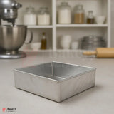 7x2" Square Aluminium Cake Mould
