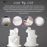 Bakehaven White Sugar Paste – 1kg | Premium Fondant for Cake Decoration, Coating & Sculpting | Smooth & Ready-to-Use