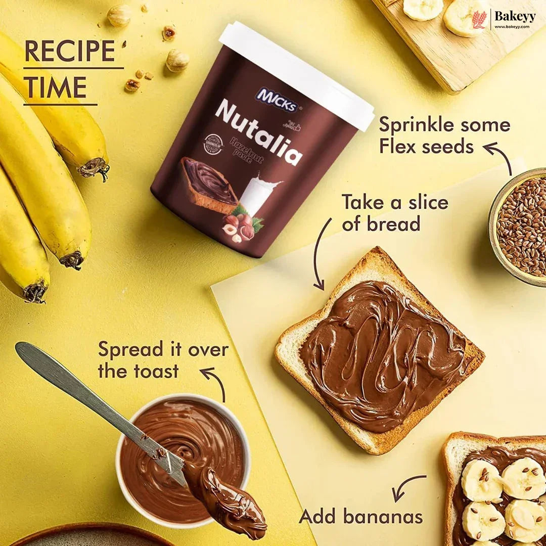 Micks Hazelnut Chocolate Spread - 1kg - Bakeyy.com - India - Micks Hazelnut Chocolate Spread - 1kg - Default Title