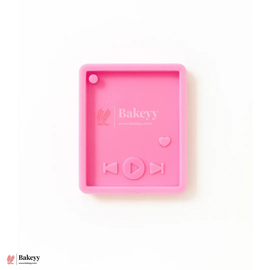 531 |  Music Player Keychain Silicone Mould | Keychain Silicone Mold | Resin, Clay, Wax - 1 Piece