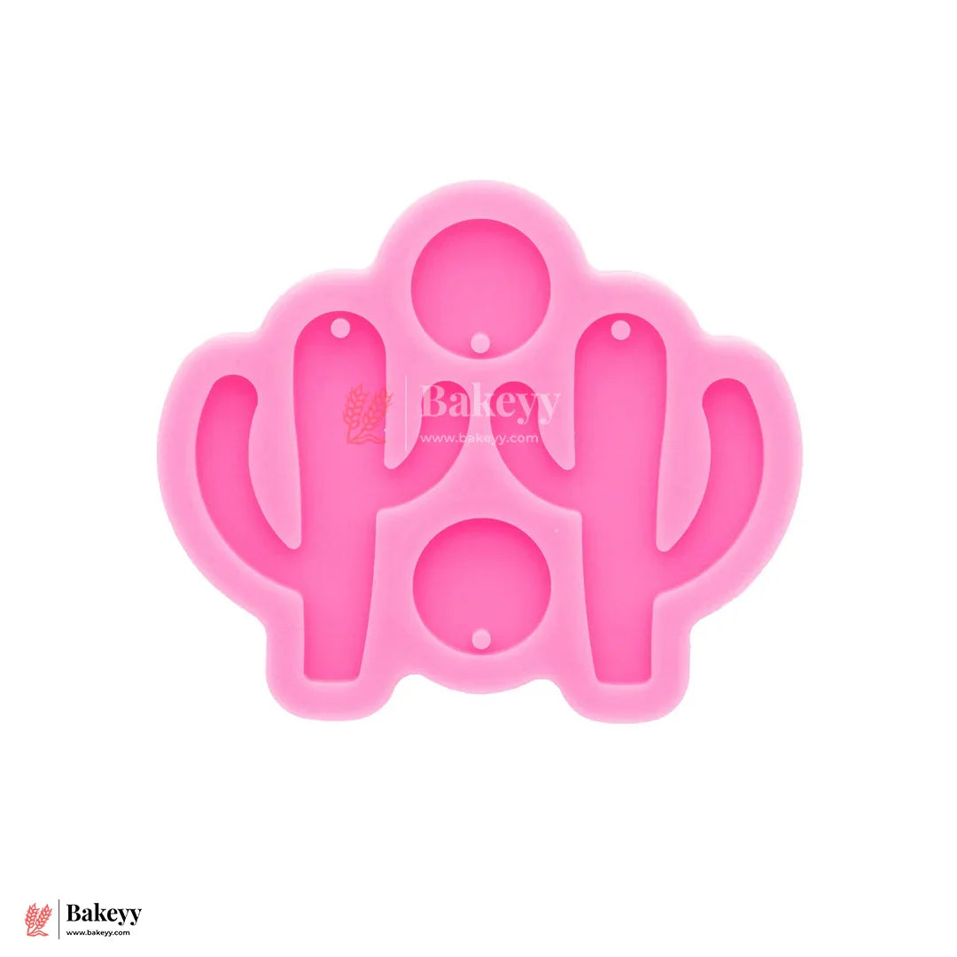 523 |  Cactus Shape Silicone Mould | Keychain Silicone Mold | Resin, Clay, Wax - 1 Piece