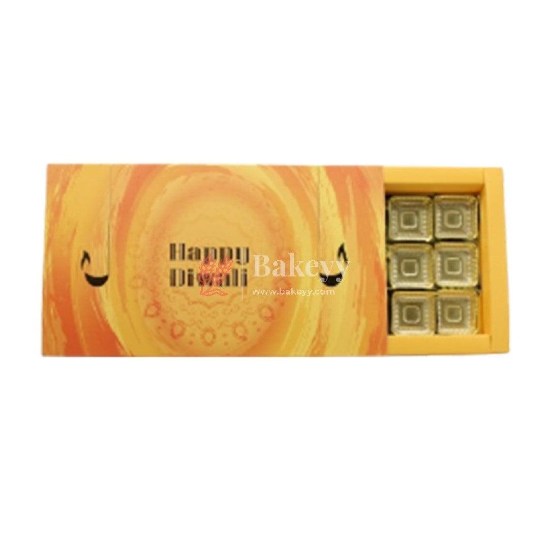Yellow Color Chocolate Box For 18 Cavity | Gift Box | Multipurpose Box | Diwali Special | Pack Of 10 - Bakeyy.com - India - Yellow Color Chocolate Box For 18 Cavity | Gift Box | Multipurpose Box | Diwali Special | Pack Of 10 - Default Title