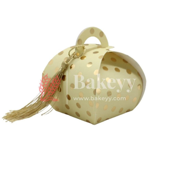 Yellow Wedding Festival Party Favors Candy Box Cute Paper Gifts | Pack of 10 - Bakeyy.com
