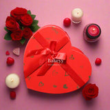 6x5x2.5 Inch Valentine Gift | Heart Shape Gift Box with Ribbon | Black | White | Pink | Red | Maroon | Grey