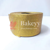 Gold satin ribbon for decoration | Gift wrapping | School project works | Opening ribbon | Multi-purpose use | - Bakeyy.com - India - Gold satin ribbon for decoration | Gift wrapping | School project works | Opening ribbon | Multi-purpose use | - 1.5 Inches