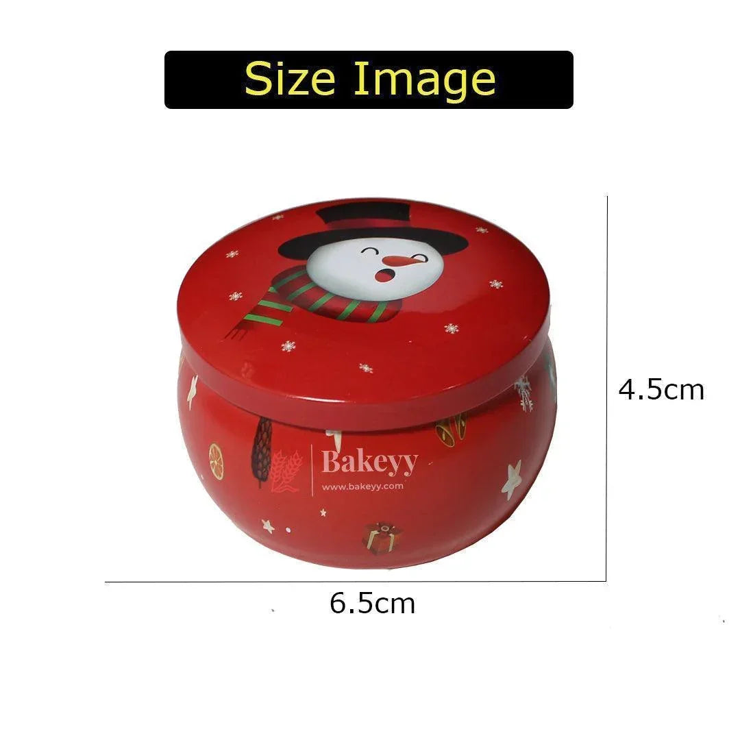 Christmas Candle Tin Box | Pack of 12