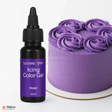 Sugarin Violet Icing Color Gel – 30ml | Vibrant Food Gel Color for Cakes, Fondant & More - Bakeyy.com - India - Sugarin Violet Icing Color Gel – 30ml | Vibrant Food Gel Color for Cakes, Fondant & More - Default Title