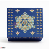 One Kg Sweet Box | 10.5x7.5x1.5 Inch | Premium Blue Festive Sweet Box with Golden Base | Rigid Sweet Box with Golden Interior | 1 Piece