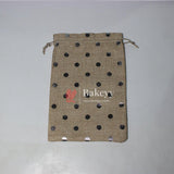 Natural Jute With Silver Dots Premium Colour Jute Potli Bags | Pack Of 10