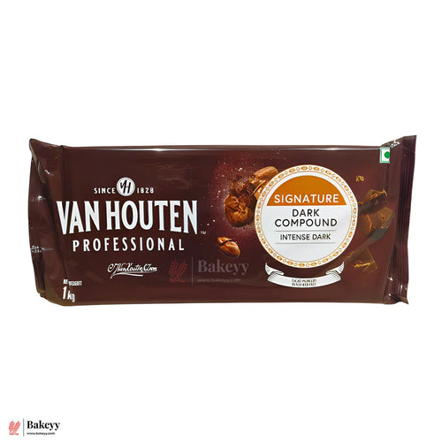 Van Houten Professional Signature Dark Compound – 1kg | Intense Dark Chocolate - Bakeyy.com - India - Van Houten Professional Signature Dark Compound – 1kg | Intense Dark Chocolate - Default Title