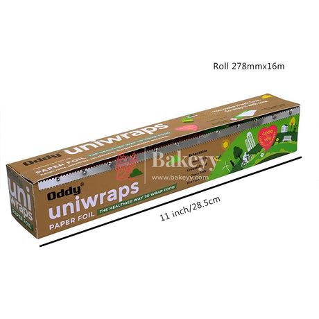 11 inch x 20 Meters Roll | Oddy Uniwraps Food Grade Wrapping Paper | Bio-degradable & ISO Certified Paper | The Healthier Way to Wrap Roti, Parantha, Sandwich, Burger & More! - Bakeyy.com - India - 11 inch x 20 Meters Roll | Oddy Uniwraps Food Grade Wrapping Paper | Bio-degradable & ISO Certified Paper | The Healthier Way to Wrap Roti, Parantha, Sandwich, Burger & More! - Default Title