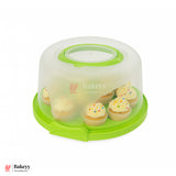 13 Cavity Round Cupcake Carrier with Lock Lid – Ideal for Gifting, Travel & Storage