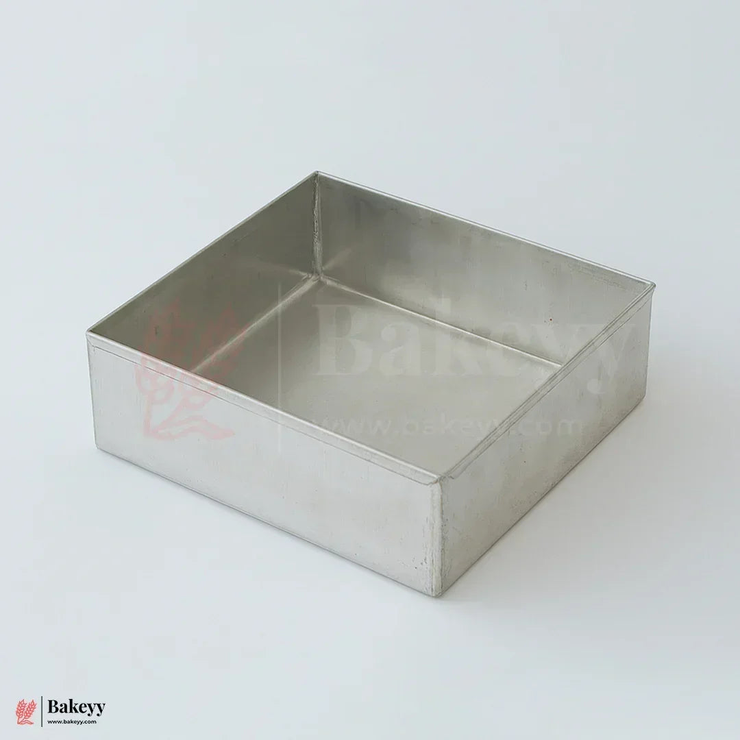 7x2" Square Aluminium Cake Mould