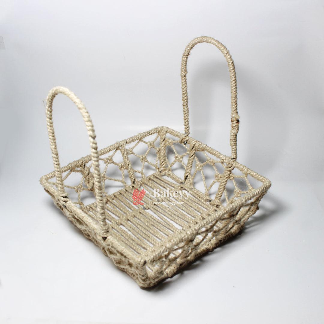 Decorative Jute Metal Hamper Basket For Gifting | Handcrafted Round  Basket – Stylish & Functional Storage